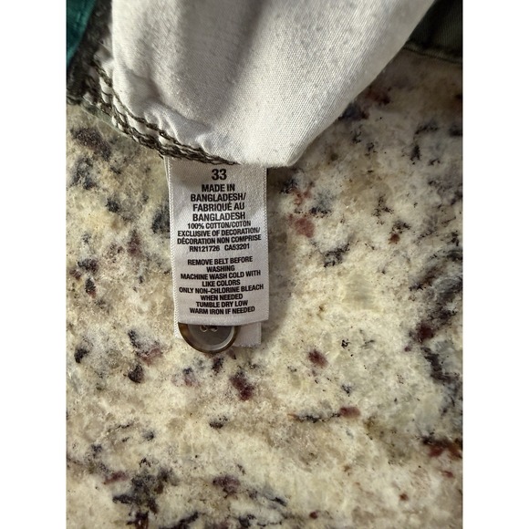 Aeropostale Vintage Y2K Skater Baggy Cargo Shorts Green 33 Grunge Jorts - Picture 4 of 5